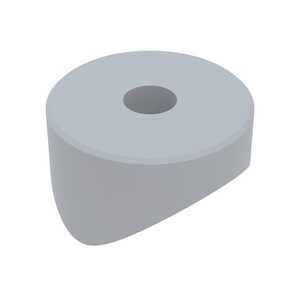 Micro Plastics .84" Nylon Spacer, .22" ID, 1/2" L, Natural, 500/Bag