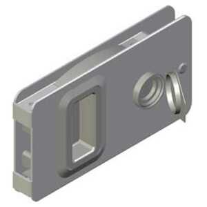 Southco Flush Entry Door Latch, Key Locking, Sealed Design, Fits 12.7 (.5") Door Thickness, Aluminum, Natural
