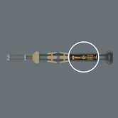 Wera Tools 1460 ESD Kraftform Micro Torque Screwdriver with Customised Factory Pre-set Measurement, Quick-release Chuck, 1460 ESD x 0.02-0.06 Nm