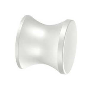 Southco Point Knob, M4 Thread, Zinc Alloy, Powder Coated, White