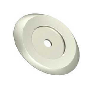 Southco Point Pull Flange, Oval, Zinc Alloy, Brushed Nickel