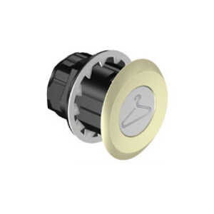 Southco Point Coat Hook, Oval In-line Housing, Diamond Brass Housing, Chrome Hook