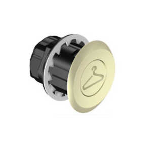 Southco Point Coat Hook, Oval In-line Housing, Diamond Brass Housing, Brass Hook