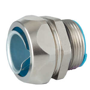 Sealcon 3/4 NPT Metal Fit Pro Conduit Fitting, For DN 21/21/21 Conduit. Brass, Nickel Plated