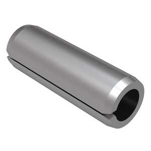 1/16" X 1/2" Long, Slotted Spring Pin, 420 Stainless Steel, Passivated