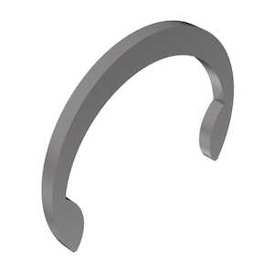 0.236" External Crescent Retaining Ring, Stainless 15-7PH, Passivated