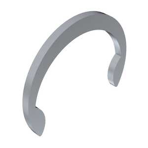 0.236" External Crescent Retaining Ring, Carbon Steel, Zinc