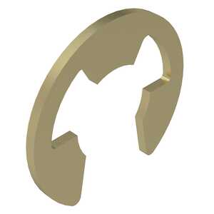 0.744" External E-Type Retaining Ring, Carbon Steel, Cadmium