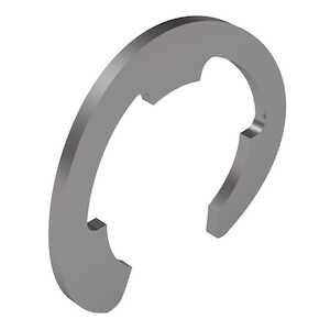 0.110" External E-Type Retaining Ring, Stainless 15-7PH, Passivated