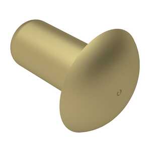 Domed Head Solid Rivet, .067" Mounting Hole Dia., 1" L, Aluminum Alloy, Anodized Yellow