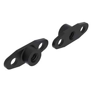 1/4-28 A286 Stainless Steel Self-Locking Nut Plate, Plain Holes, Dry Film Lubricant