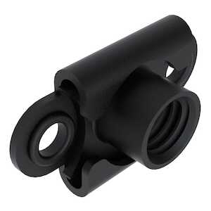 1/4" - 28 A286 Stainless Steel Self-Locking Floating Nutplate, w/ eyelets, Dry Film Lubricant