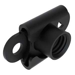 1/4" - 28 A286 Stainless Steel Self-Locking Floating Nutplate, w/o Eyelets, Dry Film Lubricant