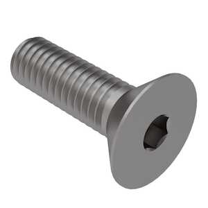 1/2" - 13 X 1", Flat Head Socket Screw, Hex Drive, Fully Threaded, Stainless Steel