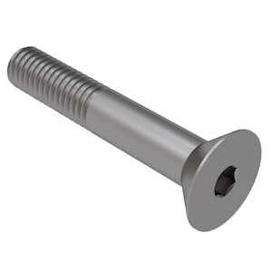 1/2" - 13 X 1-3/4", Flat Head Socket Screw, Hex Drive, Partially Threaded, Stainless Steel