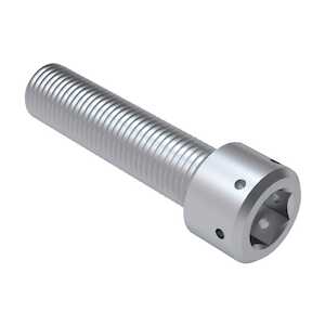 1/2-20 X 1" Long, Socket Head Cap Screw. Drilled Head. Alloy Steel, Aluminum