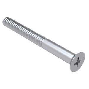 1/2"-20 X 1-1/32" Long, Phillips, 100 Degree Flat Head, Aluminum, Machine Screw, Anodized