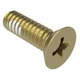 1-64 X 1/8" Long, Phillips, 82 Degree Undercut Flat Head, Steel Machine Screw, Cadmium w/ Locking Element.