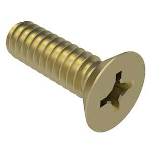 1-64 X 1/8" Long, Phillips, 82 Degree Undercut Flat Head, Steel Machine Screw, Cadmium.