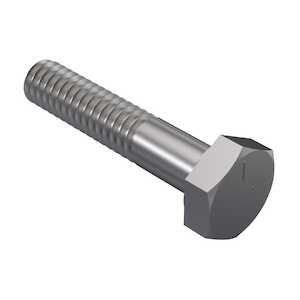 1-1/4-7 X 3-1/2" Hex Head Screw, Stainless Steel, Passivated, Partially Threaded