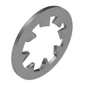 #10 Internal Tooth Lock Washer, .195" ID, .381" OD, .020" - .025" Thickness, 410 Stainless Steel, Passivated, MS35333-73