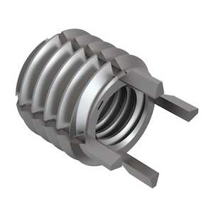 1/2-20 Solid Wall Insert, A286 Stainless Steel, Passivated, Heavy Duty, Key Locked, 11/16" L