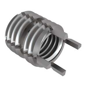1/4-28 Solid Wall Insert w/ Internal Thread Lock, A286 Stainless Steel, Passivated, Heavy Duty, Key Locked, 3/8" L