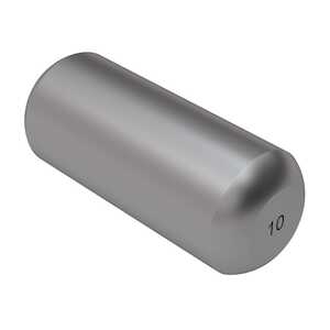 1/16" Stainless Steel, Straight Headless Dowel Pin, .010" Oversize, 1/4" L