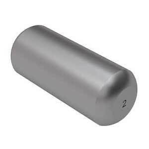 1/16" Stainless Steel, Straight Headless Dowel Pin, .002" Oversize, 1/4" L