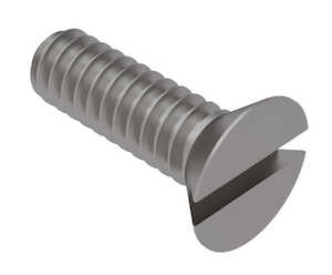 0-80 X 1" Long, Slotted, 82 Degree Flat Head, Stainless Steel Machine Screw. Specification - ASME B18.6.3