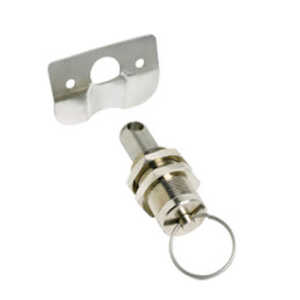 Southco Push-to-Close Pin Latch, Pull Ring, Stainless Steel