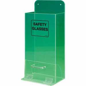 Brady Deluxe Safety Glasses Dispenser, Fluorescent Green