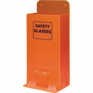 Brady Deluxe Safety Glasses Dispenser, Fluorescent Orange