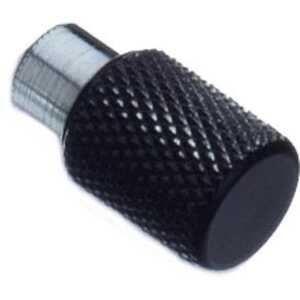Southco Captive Nut, 4-40 Thread, Blind Hole, Steel Ferrule, Aluminum Knob, Black