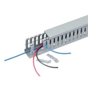 Ty-Duct Halogen Free Wide Slot Wiring Duct, 1" X 1", Modified PPE, White