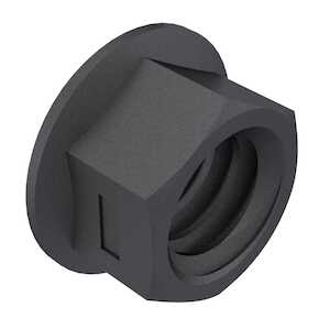 1/2" - 20 Hex Flanged Locknut, A286 Stainless Steel, Passivated & Dry Film Lubricant