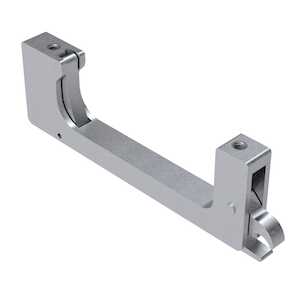 Latching Handle, Internal Release, Aluminum Alloy, Brushed Finish, Clear