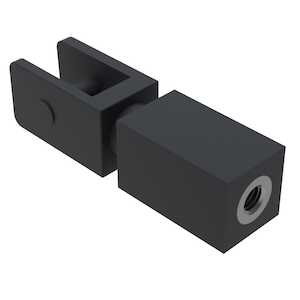 Adjustable Keeper, Aluminum Alloy, Black Epoxy Finish