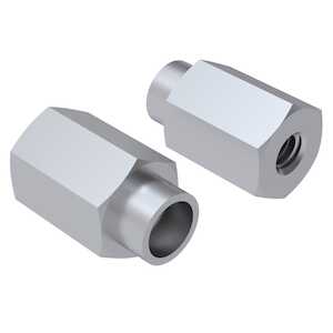 1/4" Hex Aluminum Alloy Swage Standoff, 4-40, 1/4" L, Chemical Film