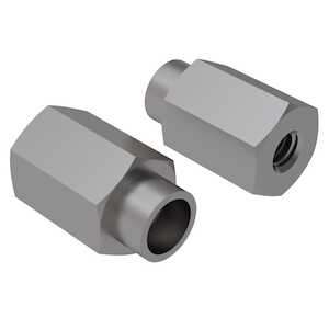 1/4" Hex Stainless Steel Swage Standoff, 4-40, 1" L, Passivated