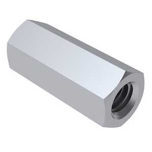 1/4" Hex Aluminum Alloy Female Standoff, 4-40, 1" L, Anodized