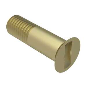 1/4"-28 X .675" Long, 100 Degree Flat Reduced Head Bolt, Dovetail Slotted, Alloy Steel, Cadmium