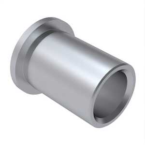 1/4" Press-Fit Flanged Bushing, .090" Long, Bronze, Aluminum Coating