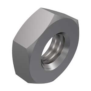 0-80 Hex, Small Pattern, Machine Screw Nut. Stainless Steel, Passivated.