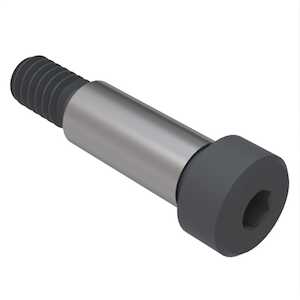 1" X 1" L Socket Shoulder Screw, Alloy Steel.