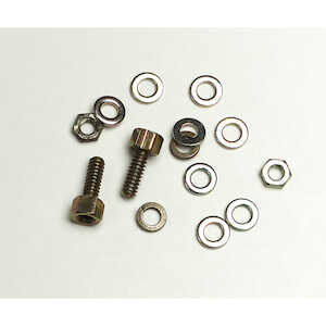 3M 4-40 Hex Steel Jack Screw, Zinc Clear, 5/16" L, with Hardware