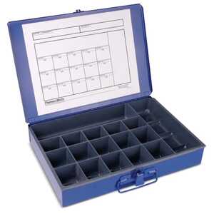 Sta-Kon Blue Carrying Case with multiple compartments to organize a wide variety of Stakon Terminals