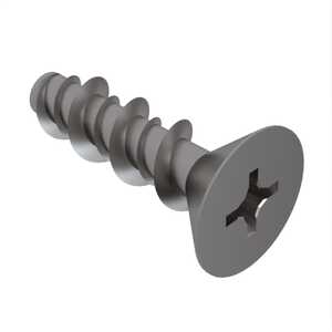 #10 X 1/2" Long, 82 Degree Flat Head Hi-Low Screw, Phillips, 410 Stainless Steel
