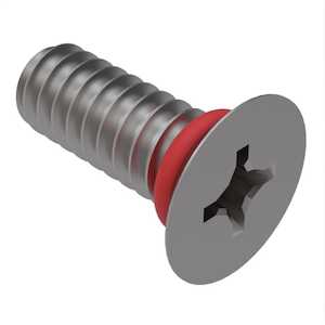Zago 1-72 X 1/8" L, Phillips, 100 Degree Flat Head Sealing Screw, Stainless Steel, Silicone O-Ring