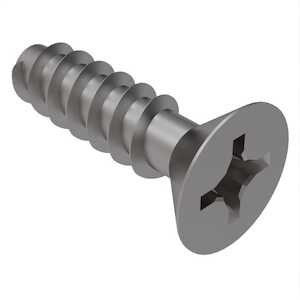 #0 X 1/4" Long, Flat Head Plastite 48-2 Screw, Phillips, Stainless Steel. Specification - Head Per ASME B18.6.3